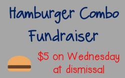 Hamburger Fundraiser on Wednesday!